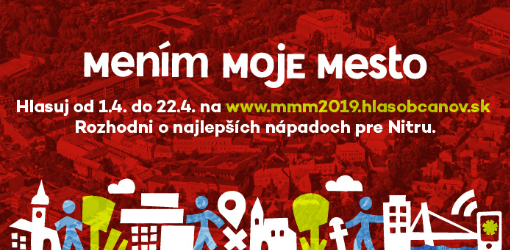 Hlasovanie v programe Mením Moje Mesto 2019 je spustené