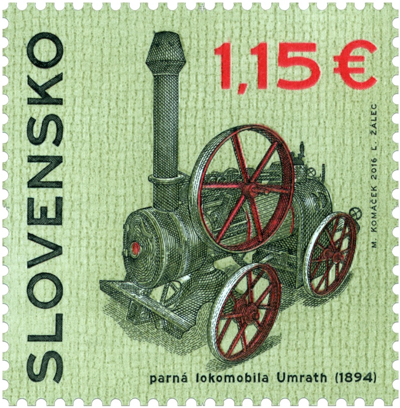 Parná lokomobila Umrath - známka