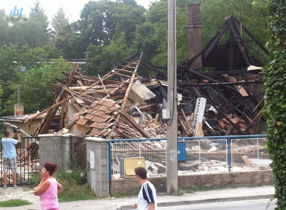 Požiar Vodná ulica Nitra