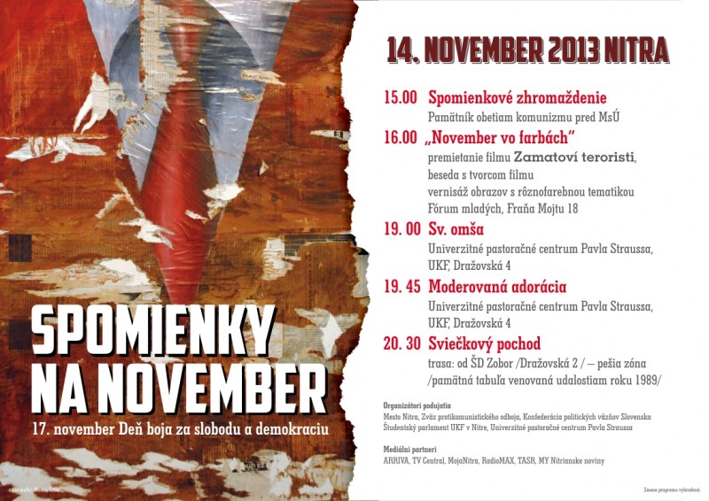 Spomienky na november 1989, plagát