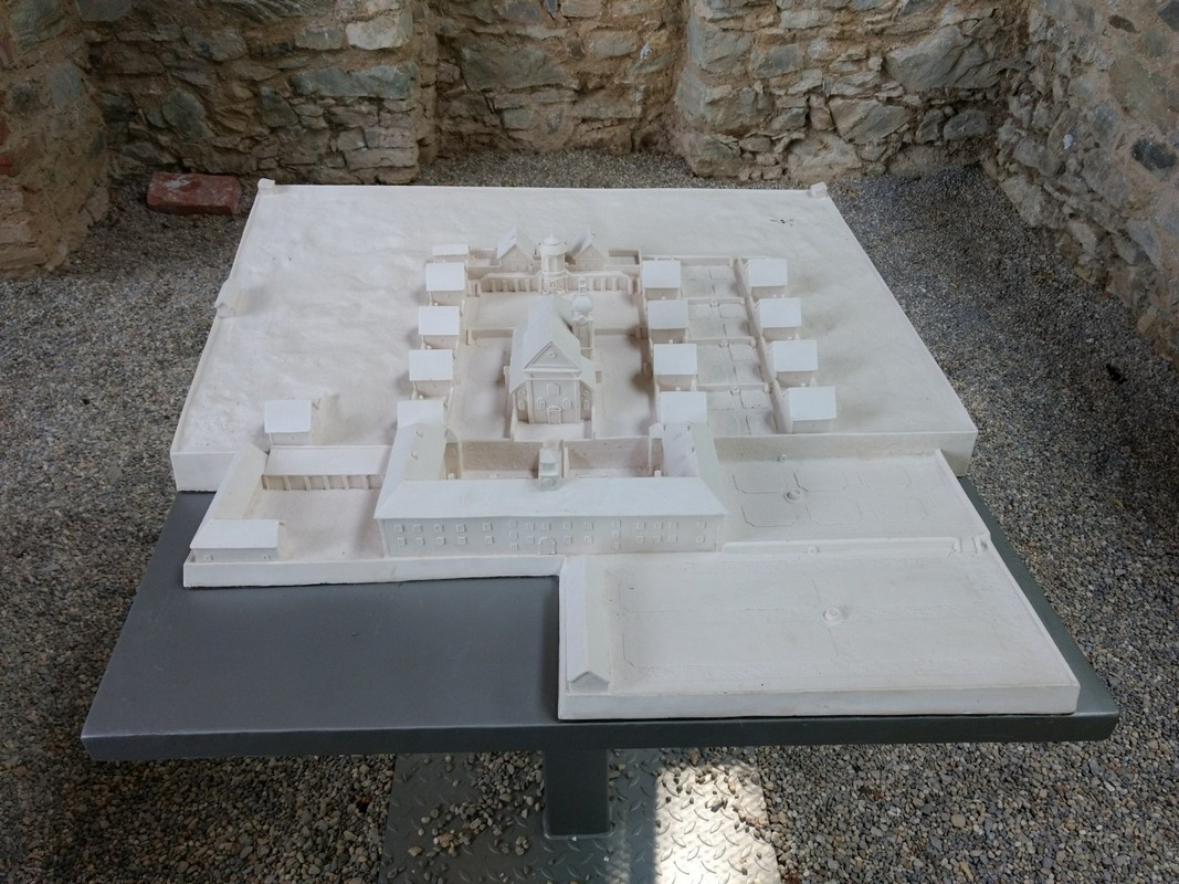 Kamaldulský kláštor Zobor, model