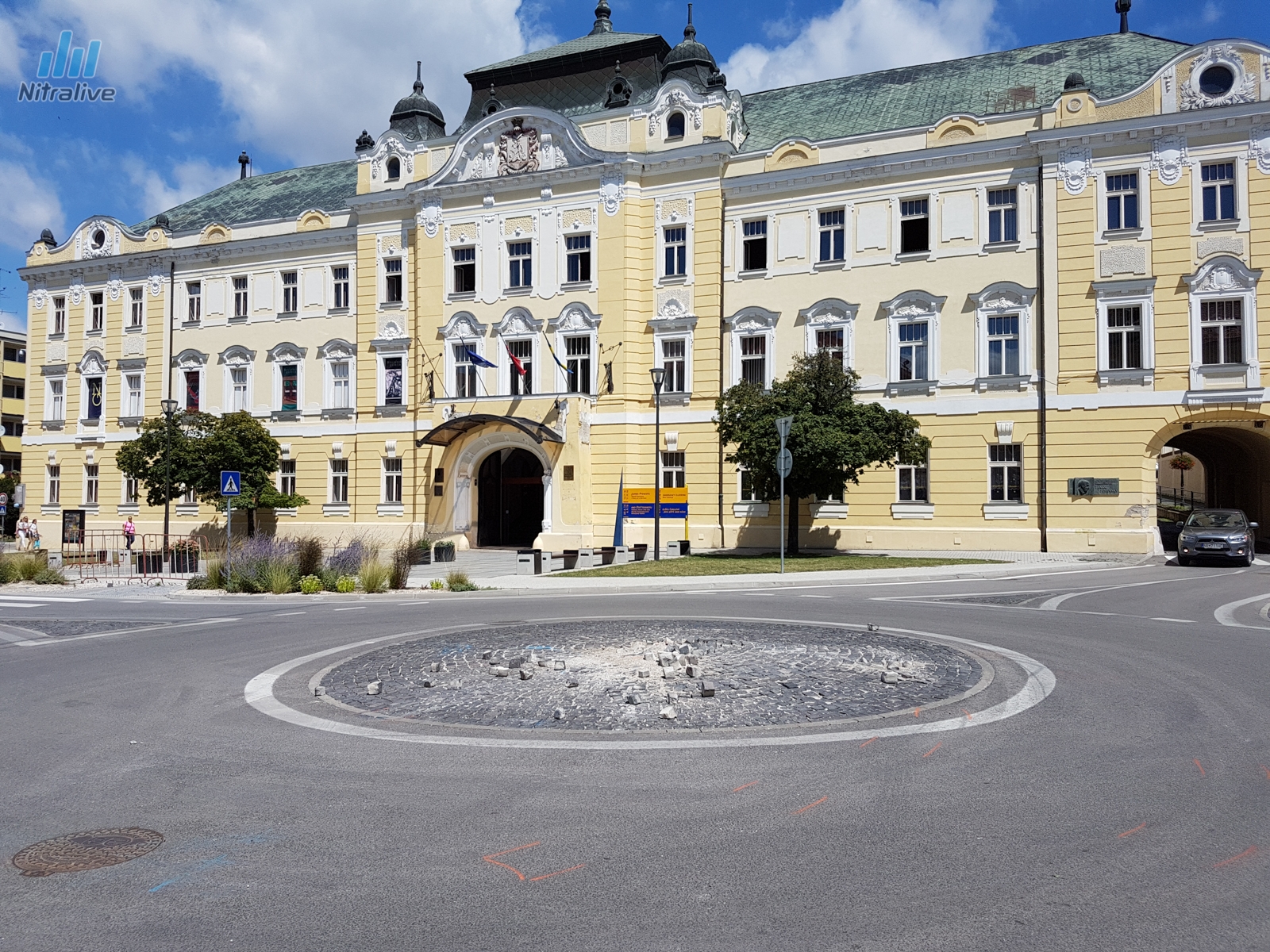 Župné námestie Nitra - poškodené