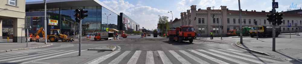 Križovatka Mlyny Nitra - panoráma