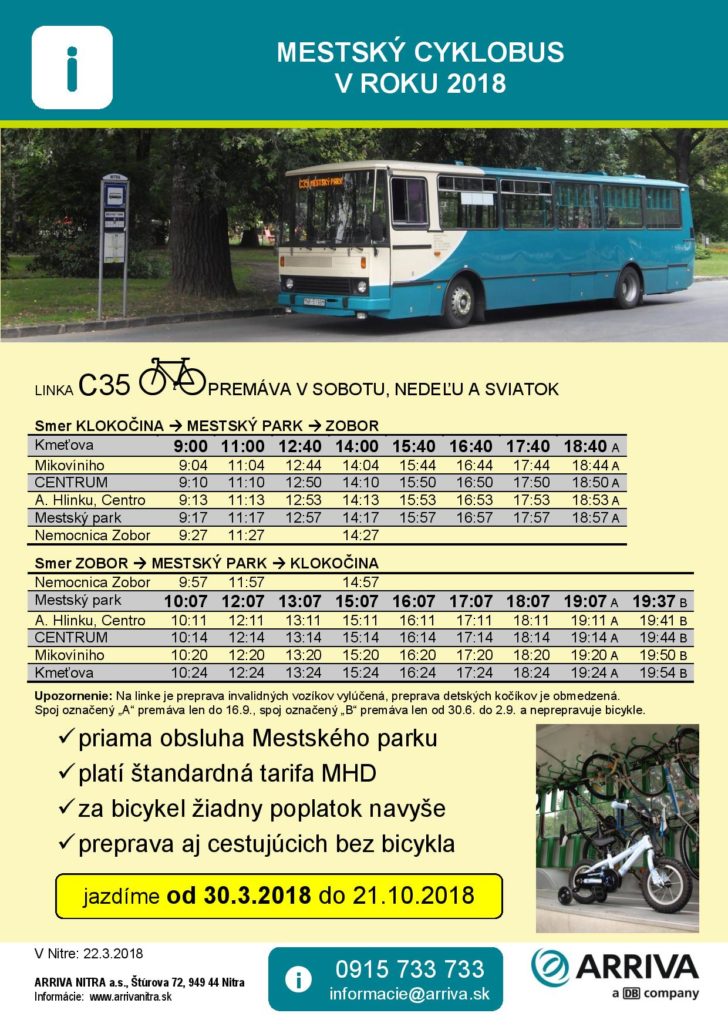 Cyklobus Nitra 2018
