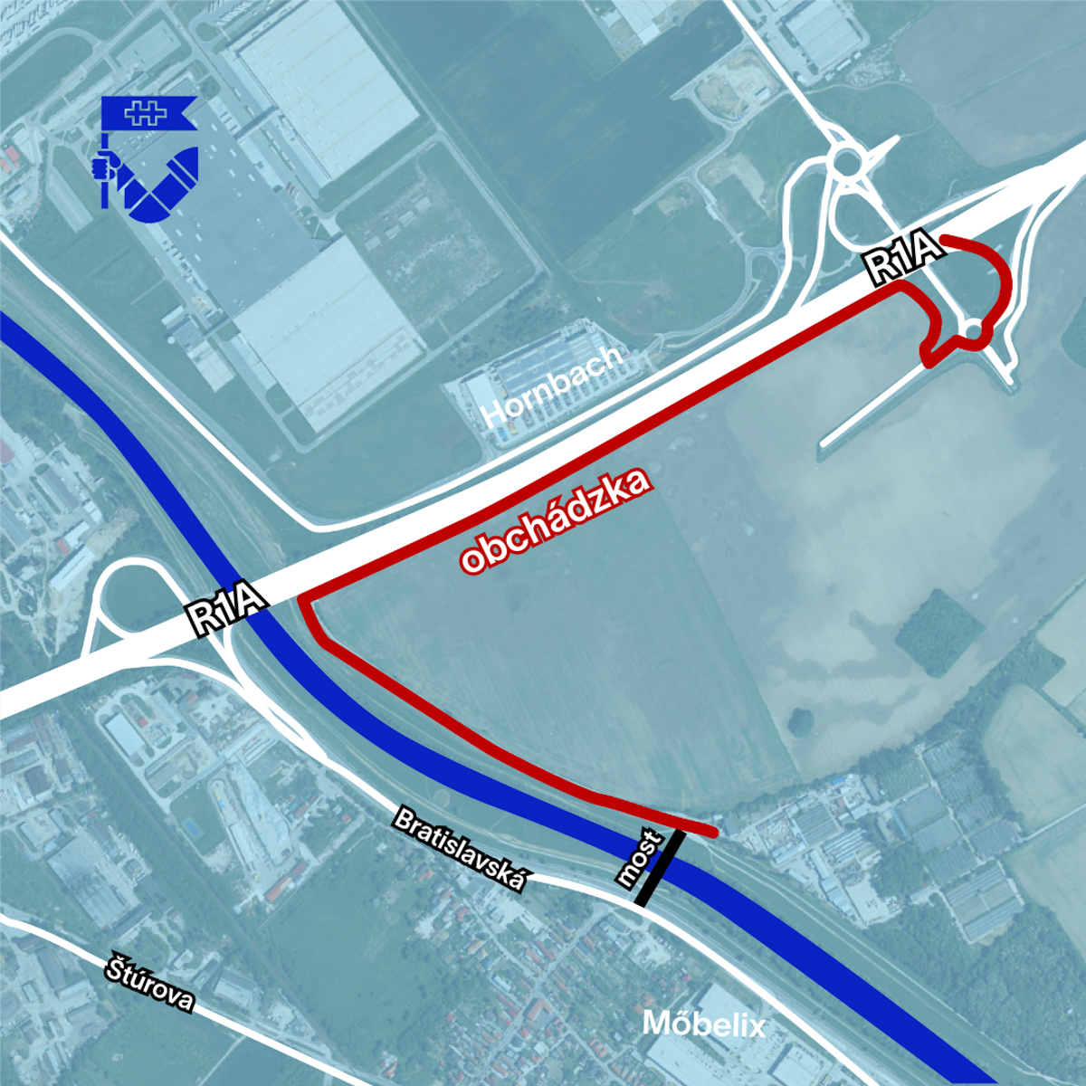 Radnica uzatvorí most na obslužnej ceste pri bývalom Zelokvete
