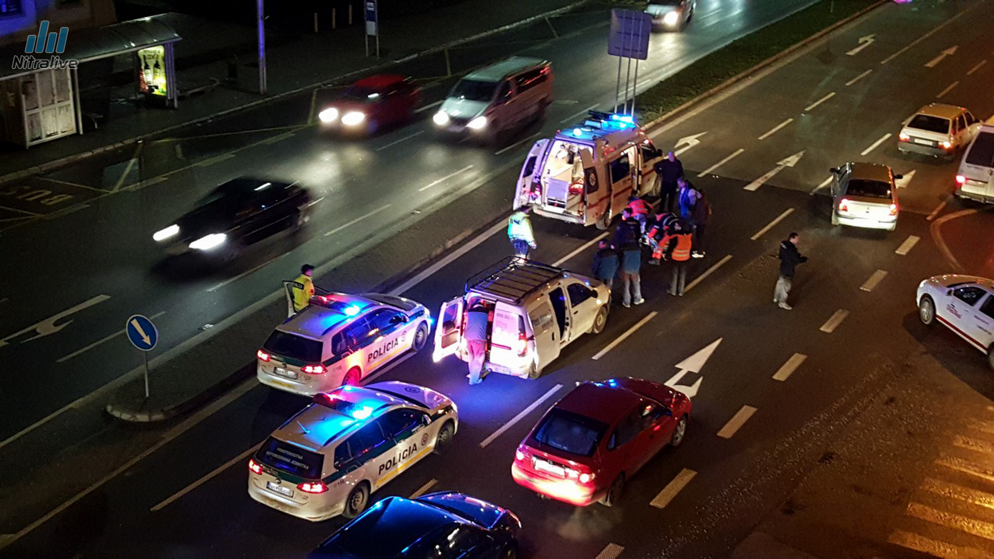 Dopravná nehoda Štefánikova trieda Nitra