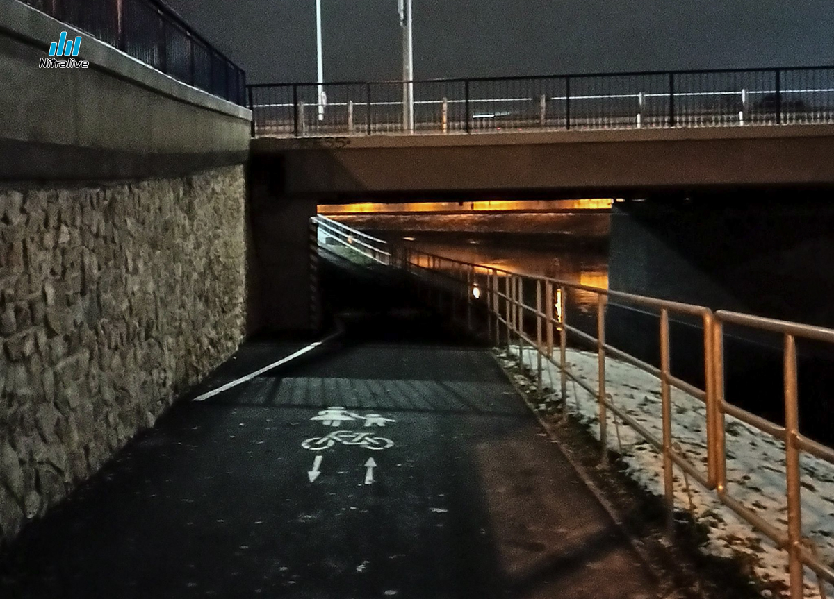 Bicyklová cesta, Wilsonovo nábrežie Nitra