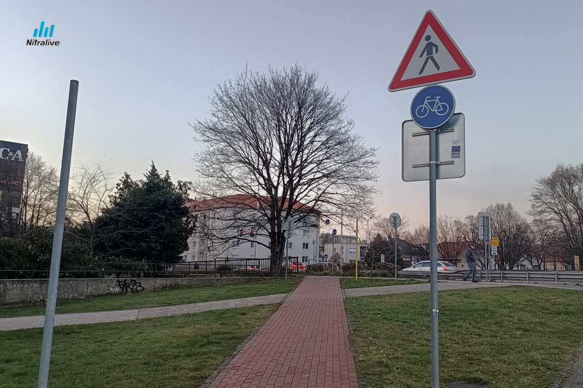 Bicyklová cesta, Wilsonovo nábrežie Nitra
