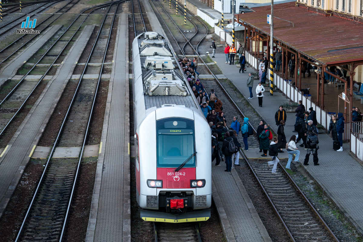 Priamy vlak Nitra - Bratislava od 15. decembra 2024