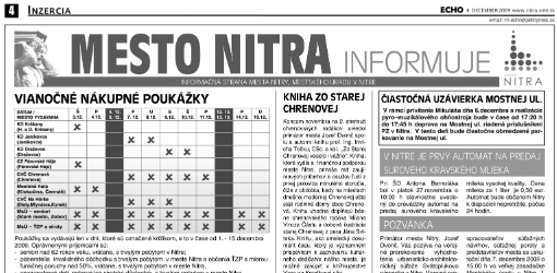 V roku 2017 nás podľa zmluvy vyjde ECHO spolu 24 960€