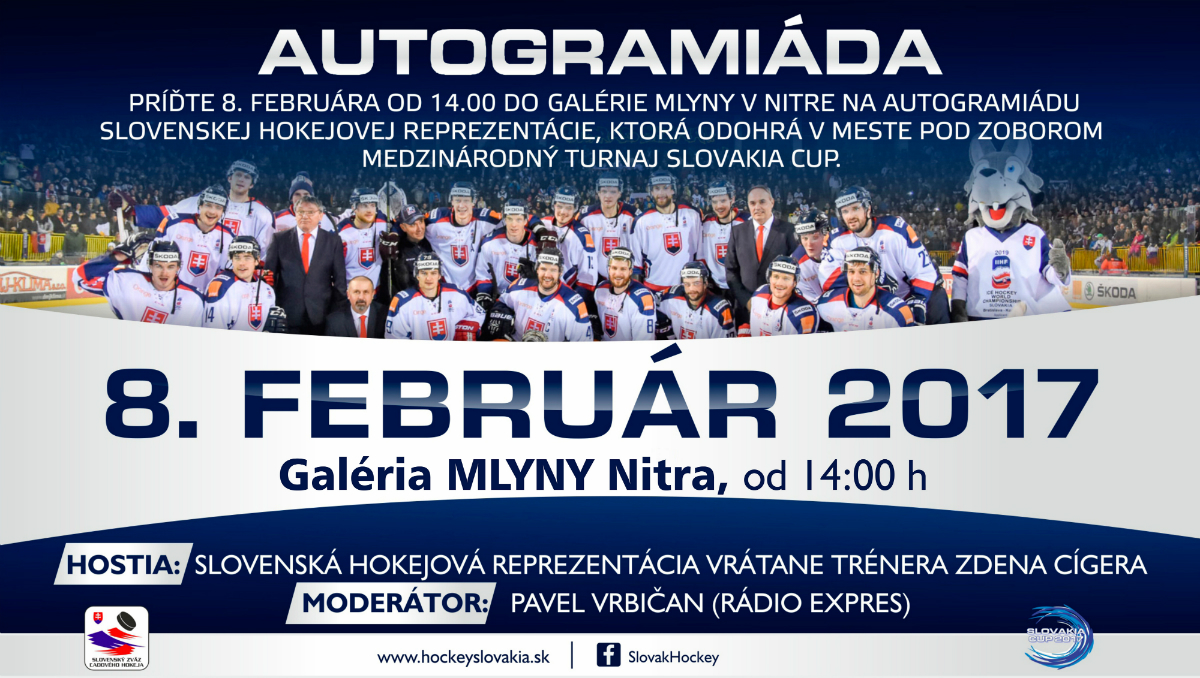 Autogramiáda Slovenskej hokejovej reprezentácie v Mlynoch