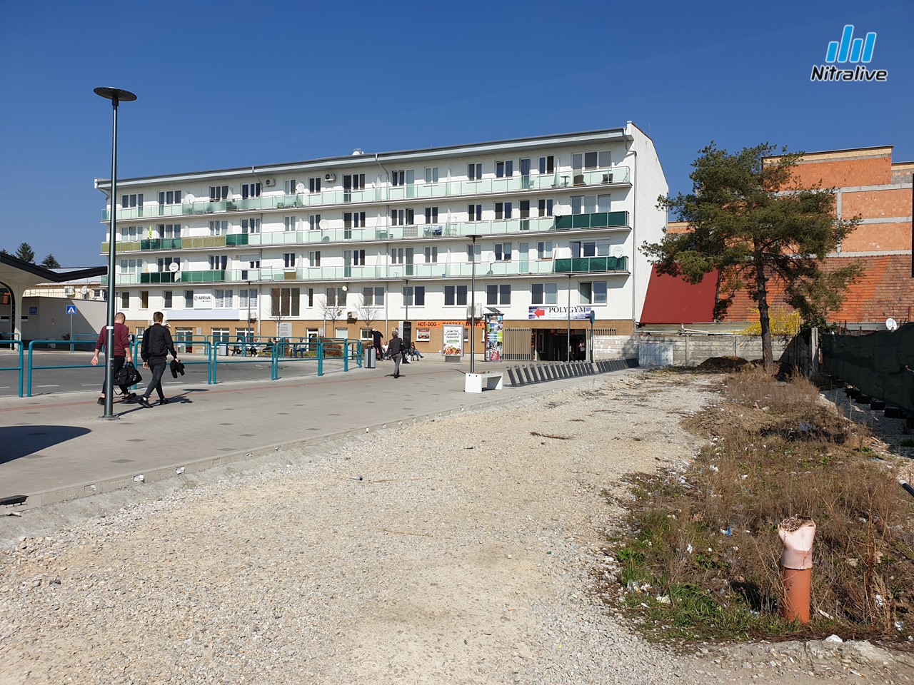 Aktuálny stav rekonštrukcie autobusovej stanice v Nitre (marec 2019)