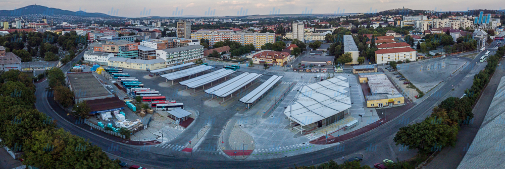 Zrekonštruovaná autobusova stanica v Nitre z vtáčej perspektívy