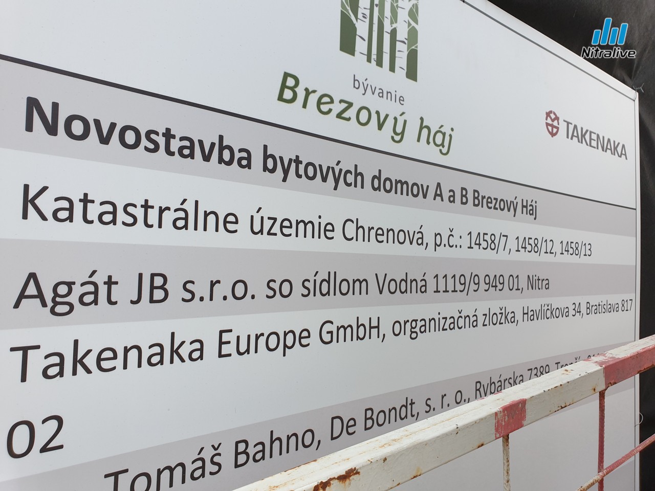 Bytové domy Brezový háj Nitra, výstavba