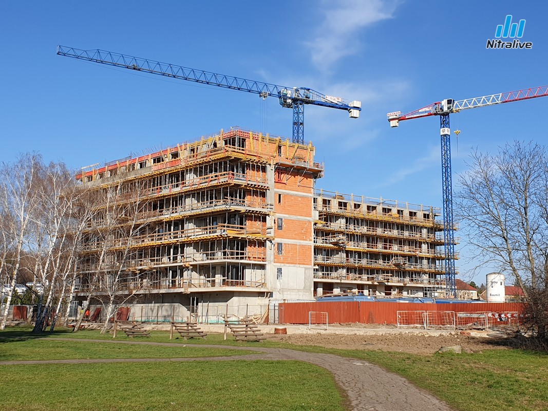 Bytové domy Brezový háj, Chrenová, výstavba marec 2020