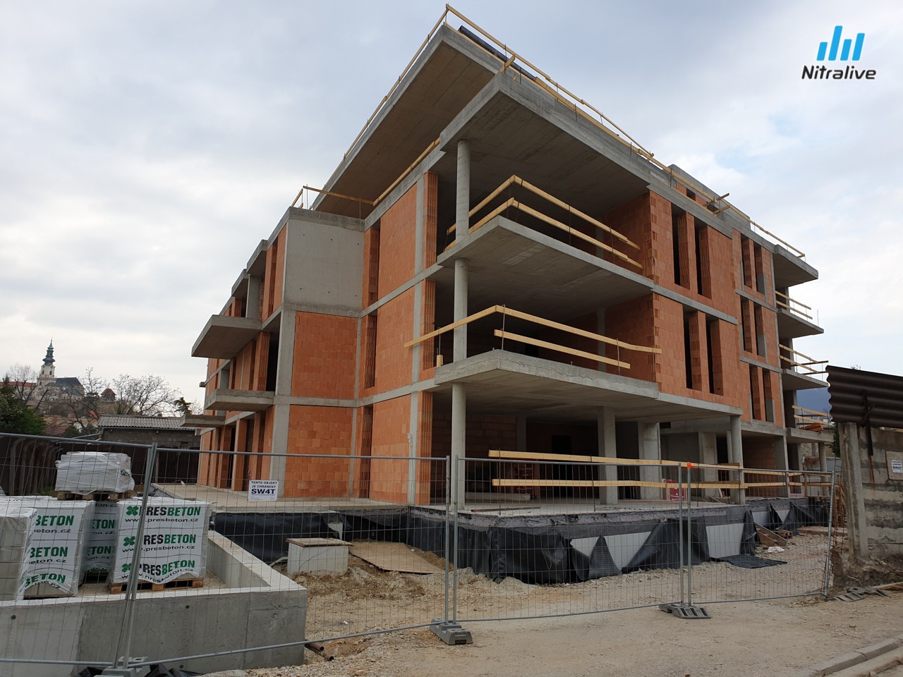 Bytový dom Ferenit Nitra, výstavba