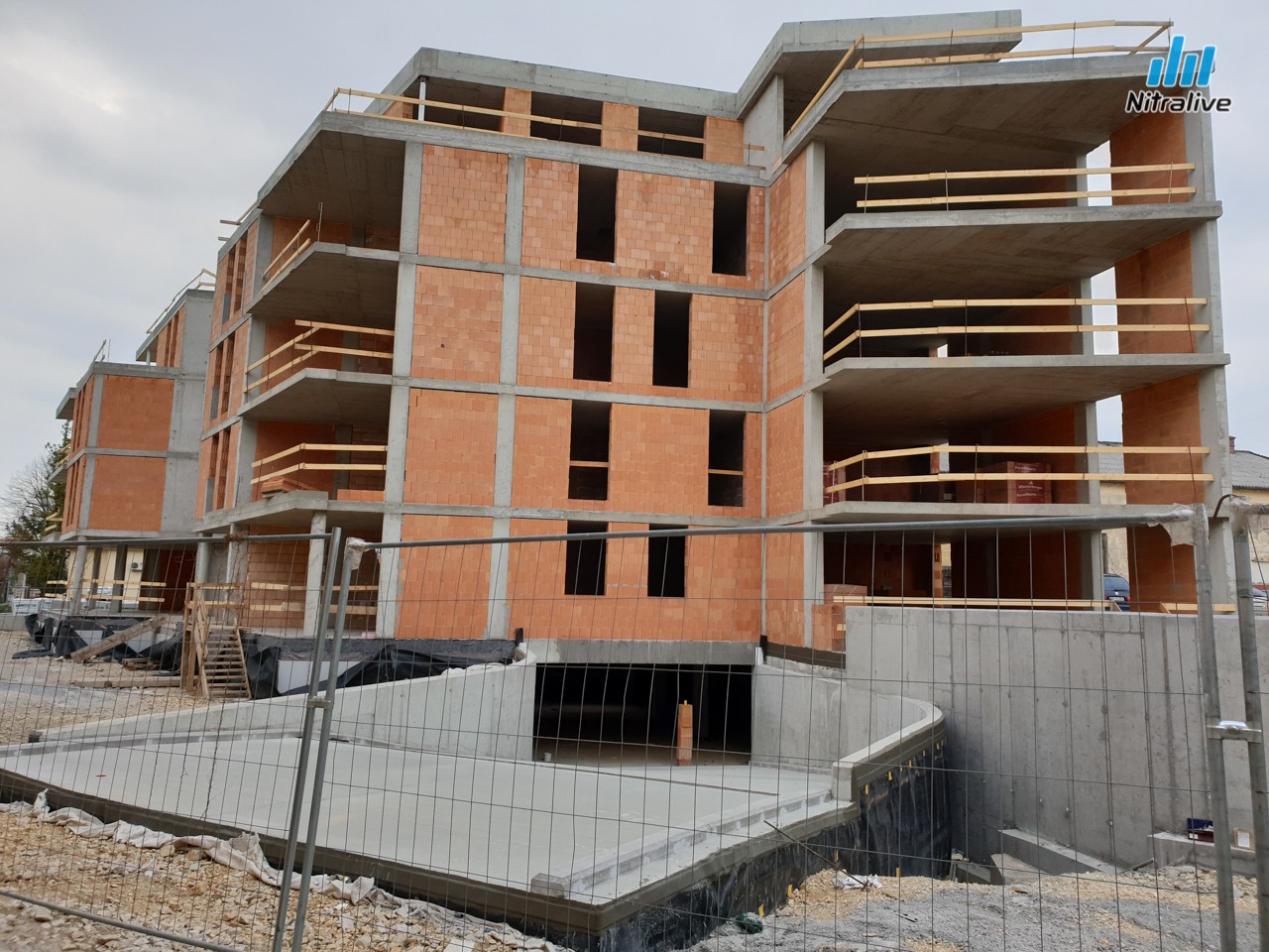 Bytový dom Ferenit Nitra, výstavba