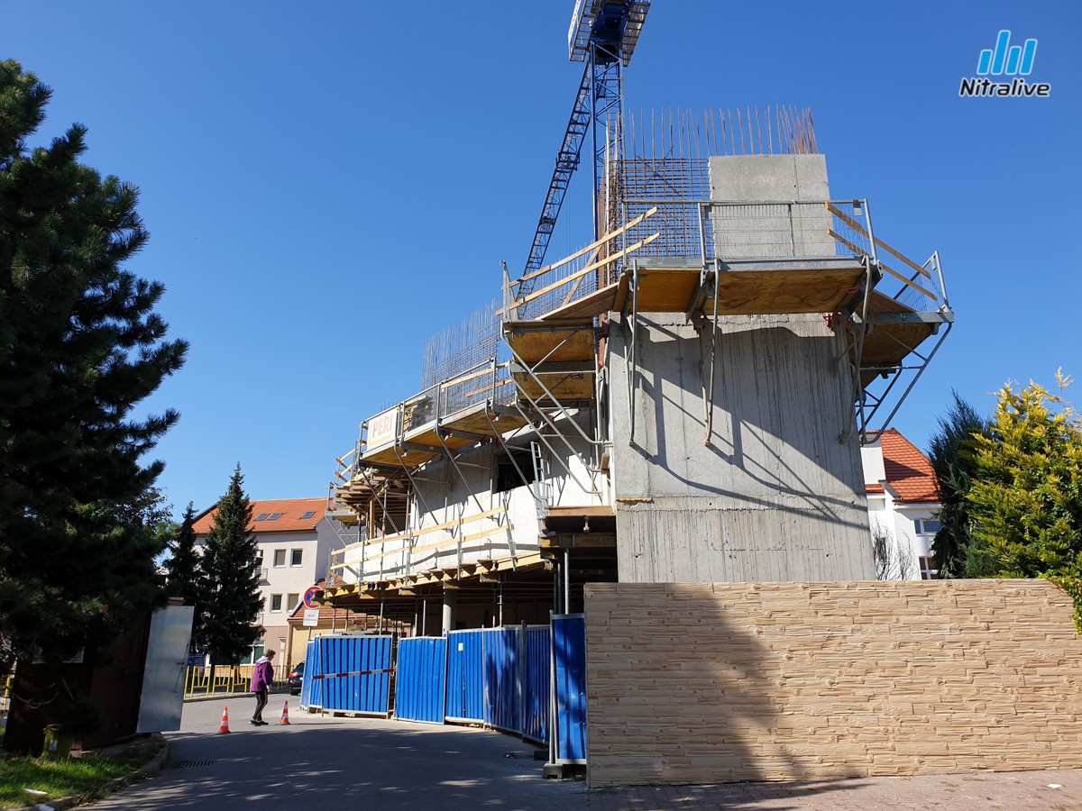 Bytový dom, Mostná ulica, Staré mesto, výstavba september 2019