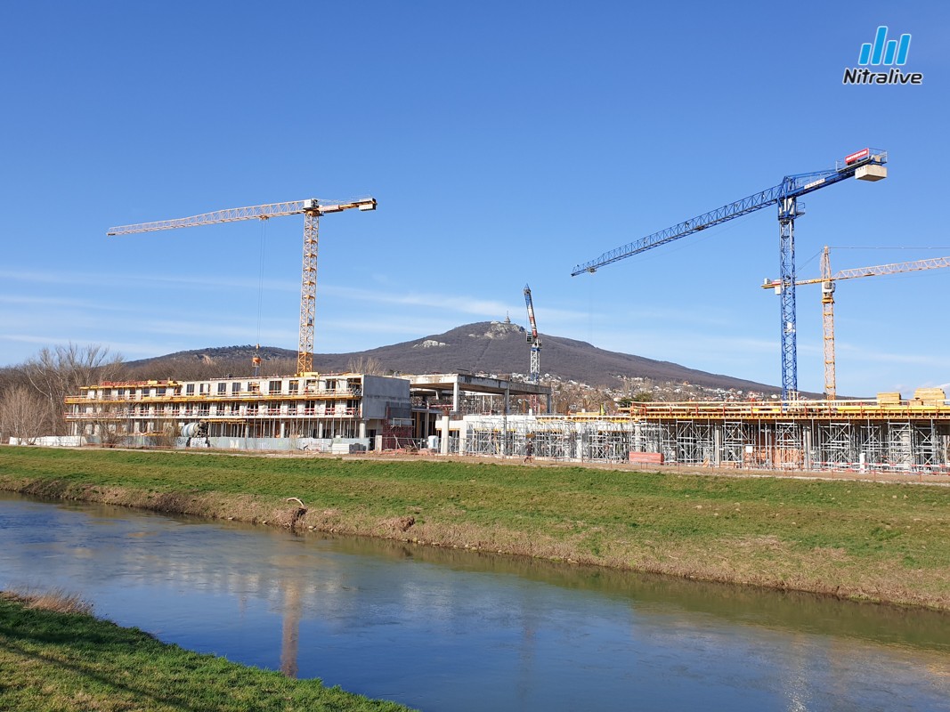 Promenada Living Park Nitra, výstavba marec 2020
