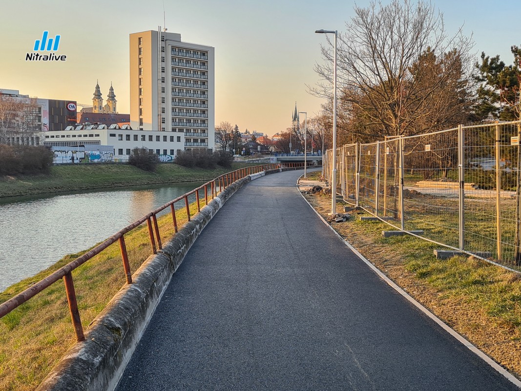 Výstavba cyklotrasy a cyklolávky v Nitre, 10. marec 2021