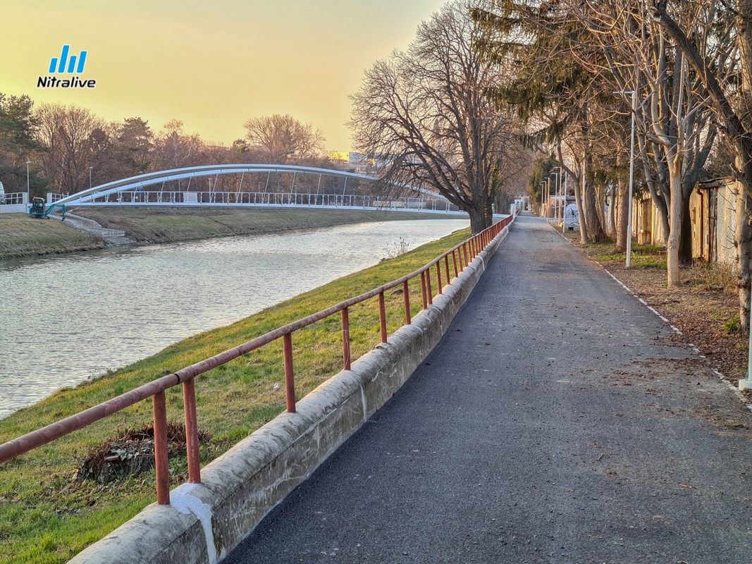 Výstavba cyklotrasy a cyklolávky v Nitre, 10. marec 2021