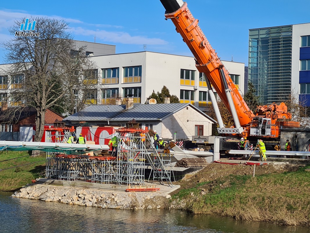 Výstavba cyklolávky v Nitre, 20. november 2020