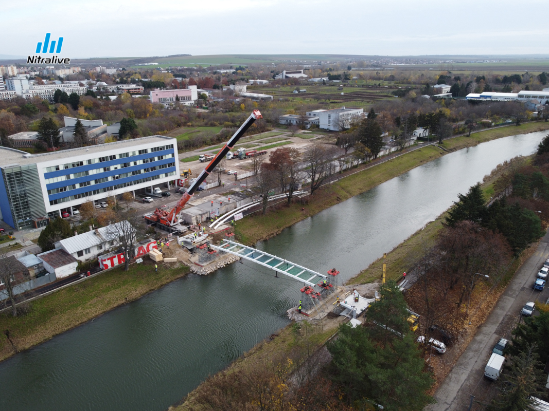 Výstavba cyklolávky v Nitre, 20. november 2020