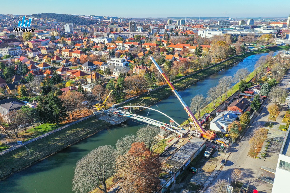 Výstavba cyklolávky v Nitre, 21. november 2020