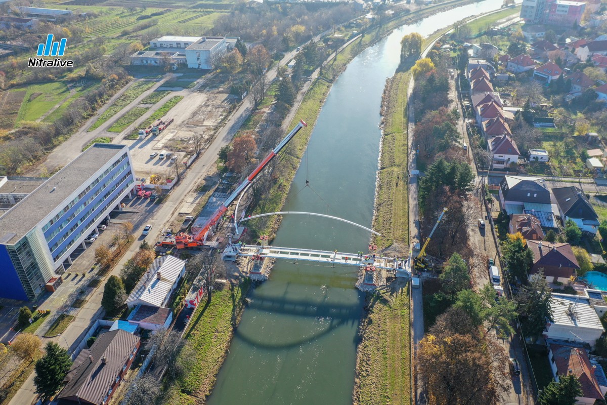 Výstavba cyklolávky v Nitre, 21. november 2020