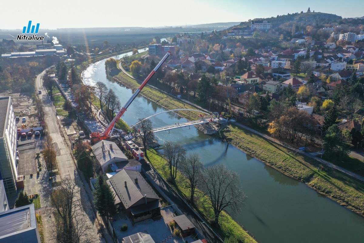 Výstavba cyklolávky v Nitre, 21. november 2020