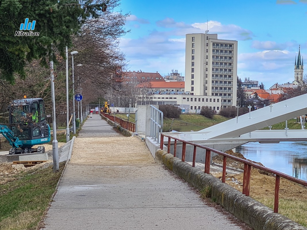 Výstavba cyklolávky v Nitre, 21. november 2020