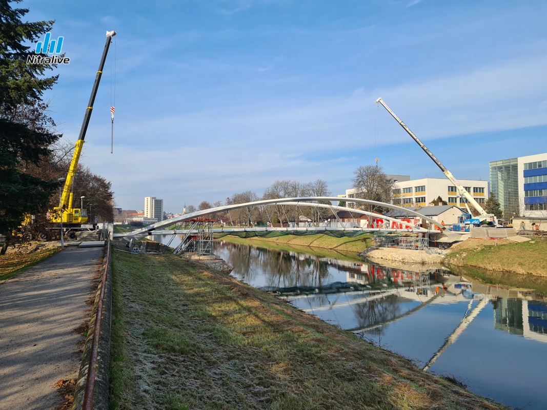 Výstavba cyklolávky v Nitre, Február 2021