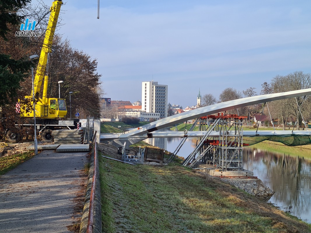 Výstavba cyklolávky v Nitre, Február 2021