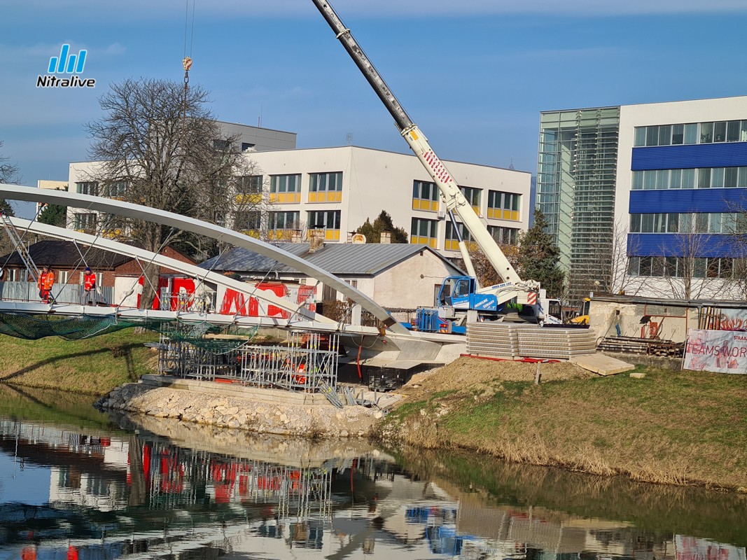 Výstavba cyklolávky v Nitre, Február 2021