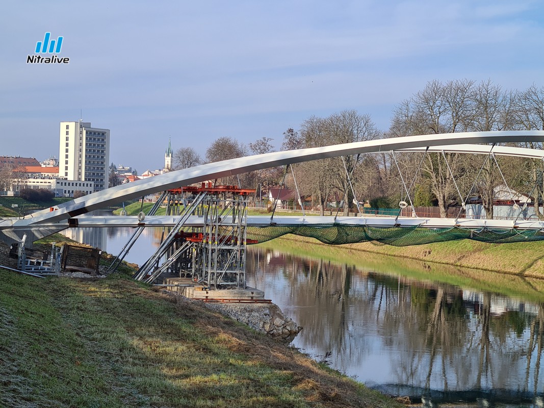 Výstavba cyklolávky v Nitre, Február 2021