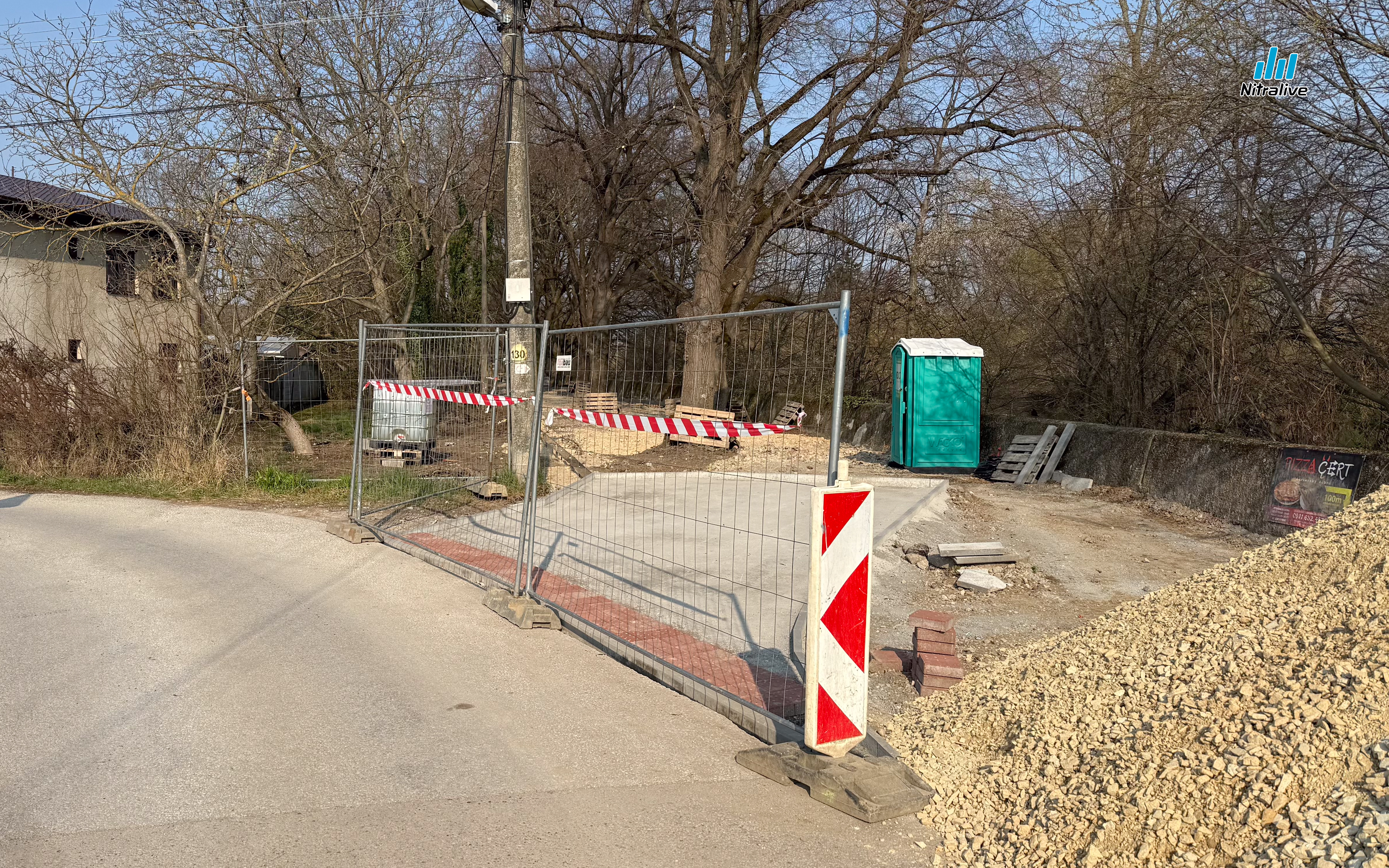 Cyklotrasa prepoj - Krškany, Nitra pri starom mlyne