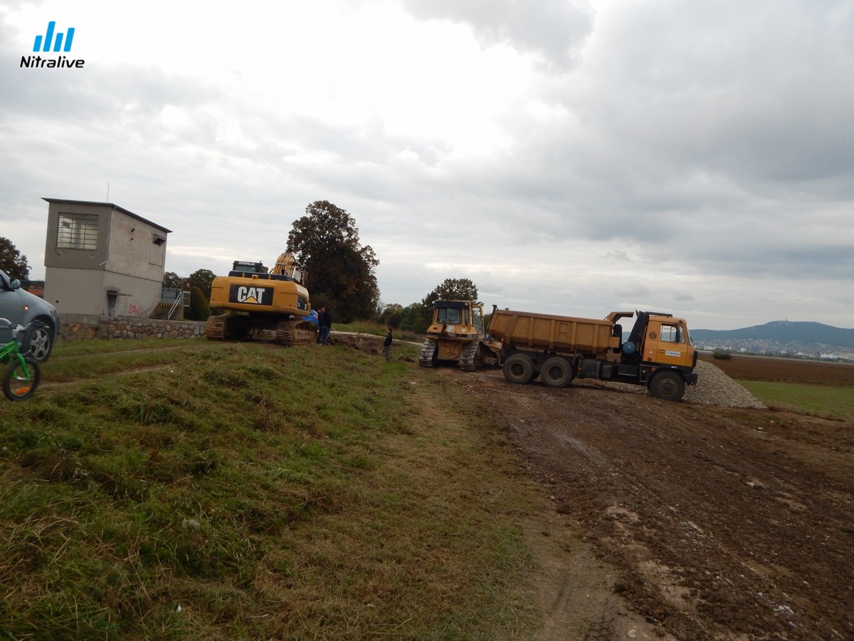 Malá vodná elektráreň Krškany - začiatok výstavby