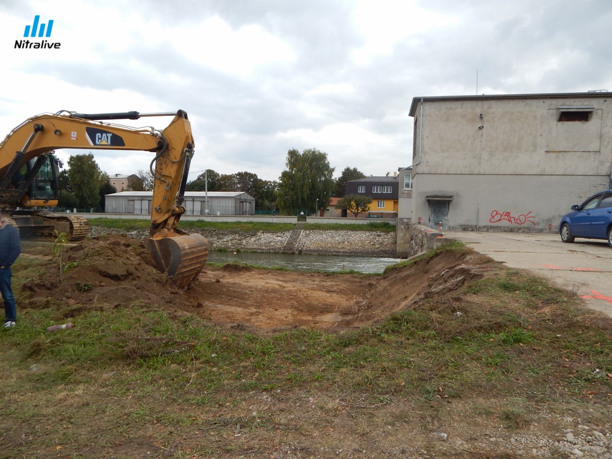Malá vodná elektráreň Krškany - začiatok výstavby