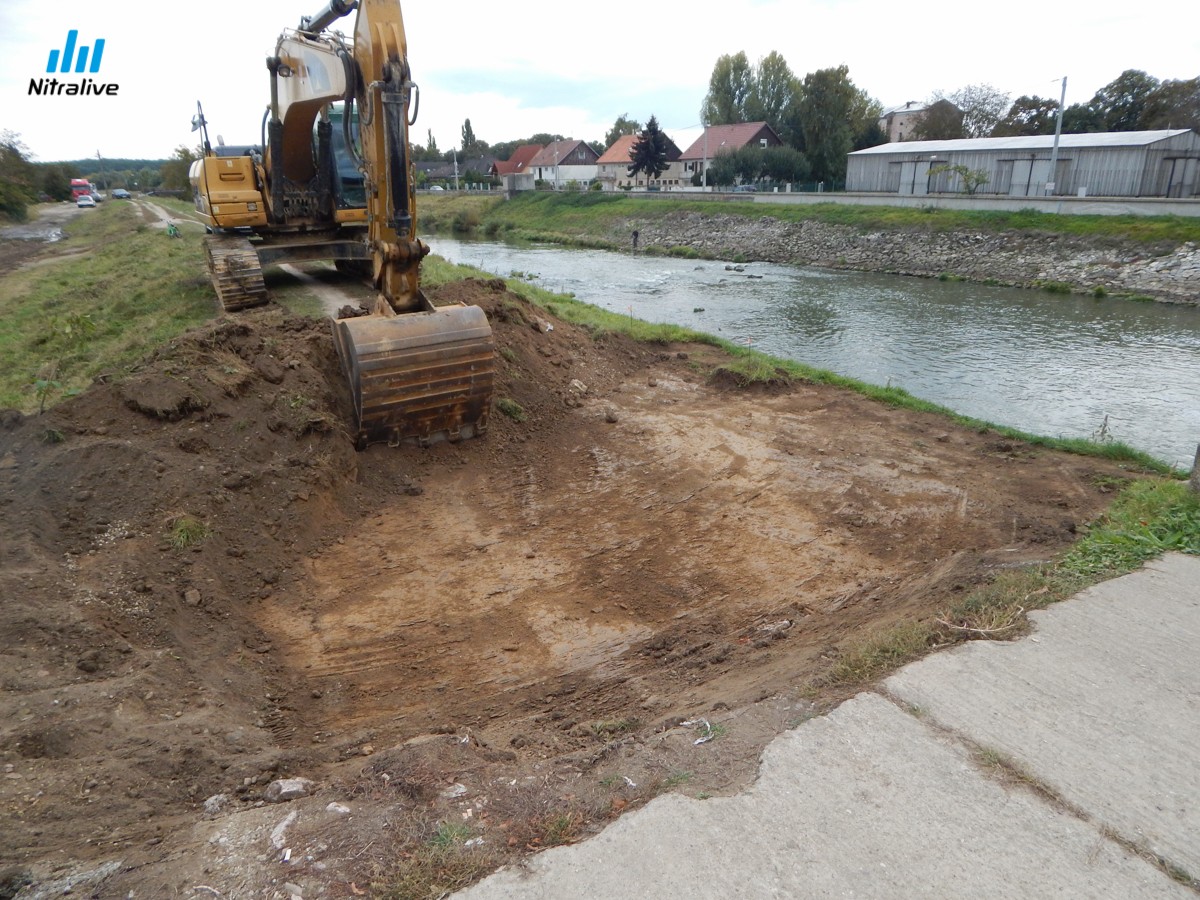 Malá vodná elektráreň Krškany - začiatok výstavby