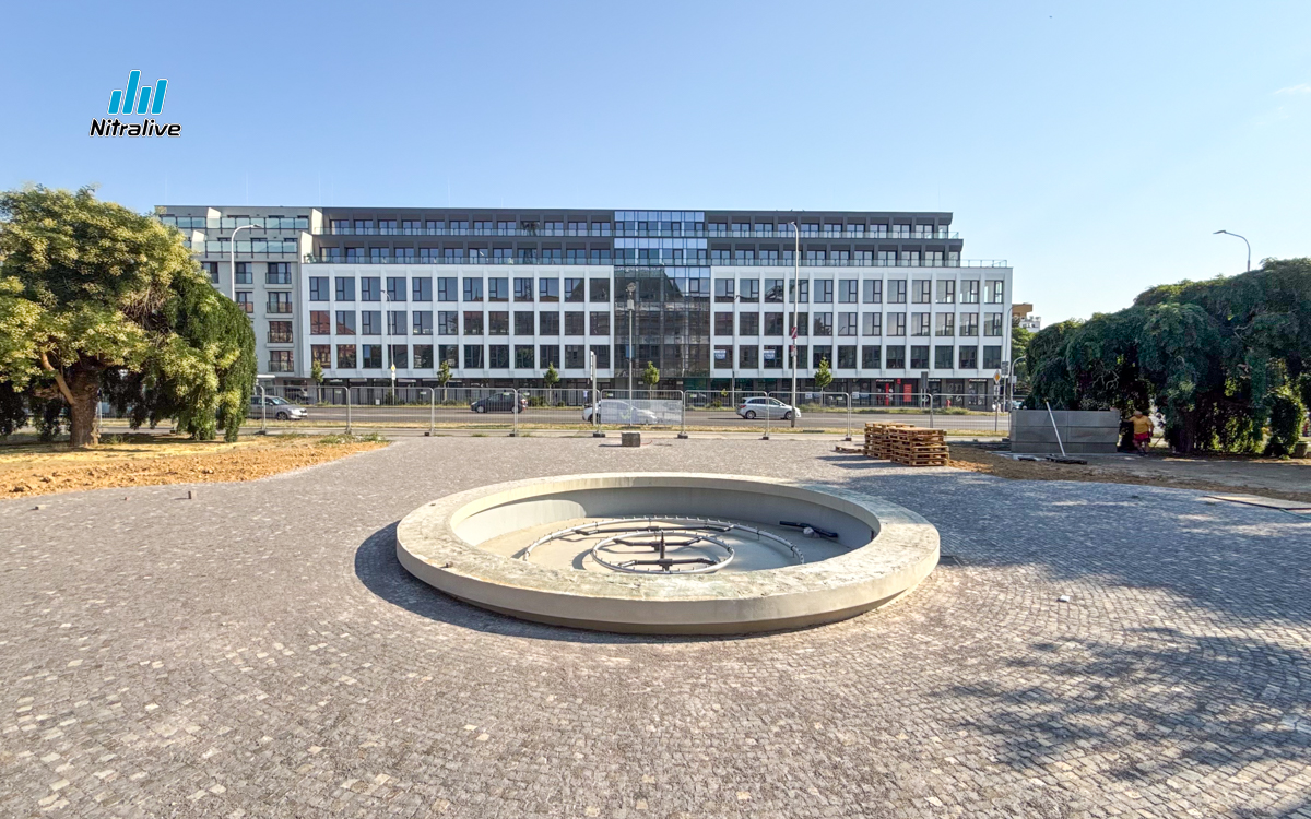 Fontána Okresný súd Nitra, rekonštrukcia
