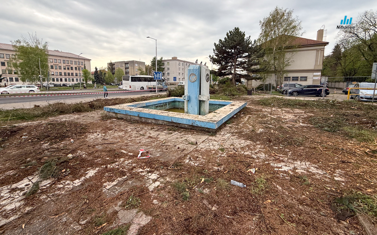 Revitalizácia fontány Okresný úrad Nitra