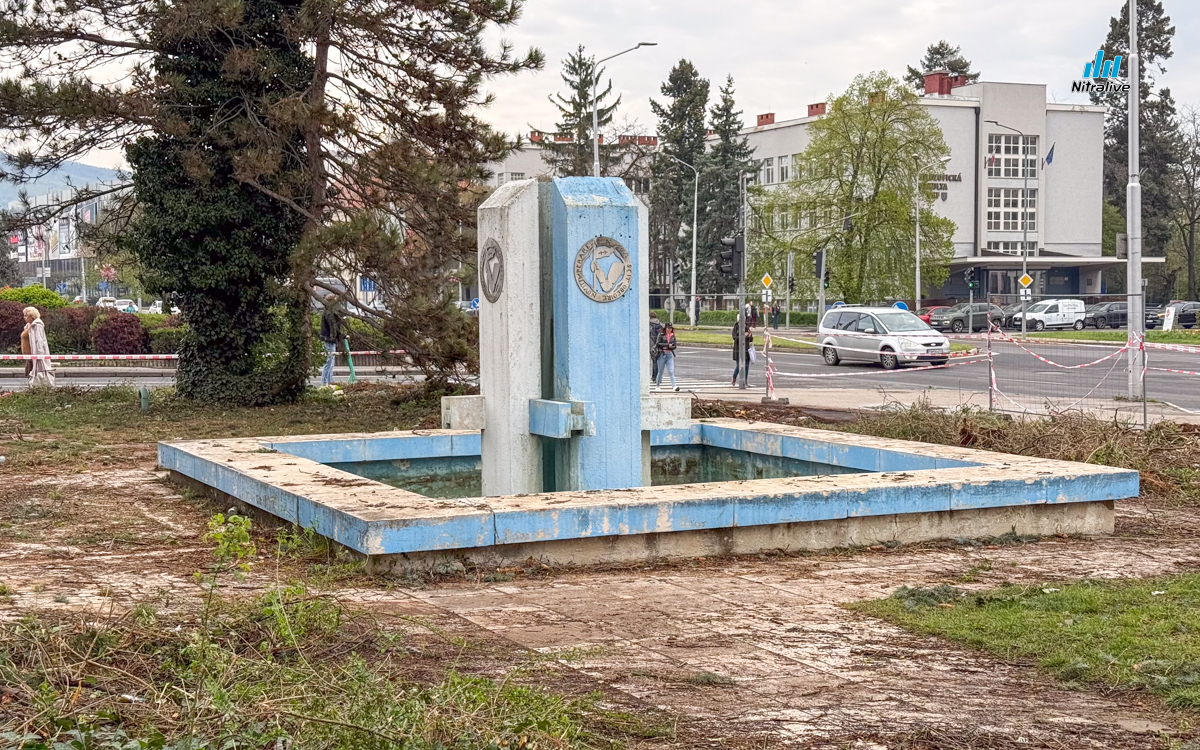Revitalizácia fontány Okresný úrad Nitra
