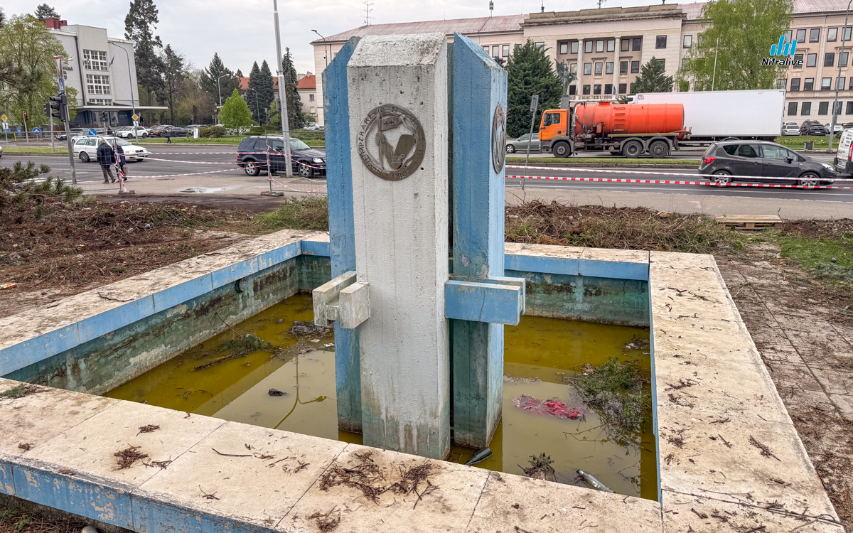 Revitalizácia fontány Okresný úrad Nitra