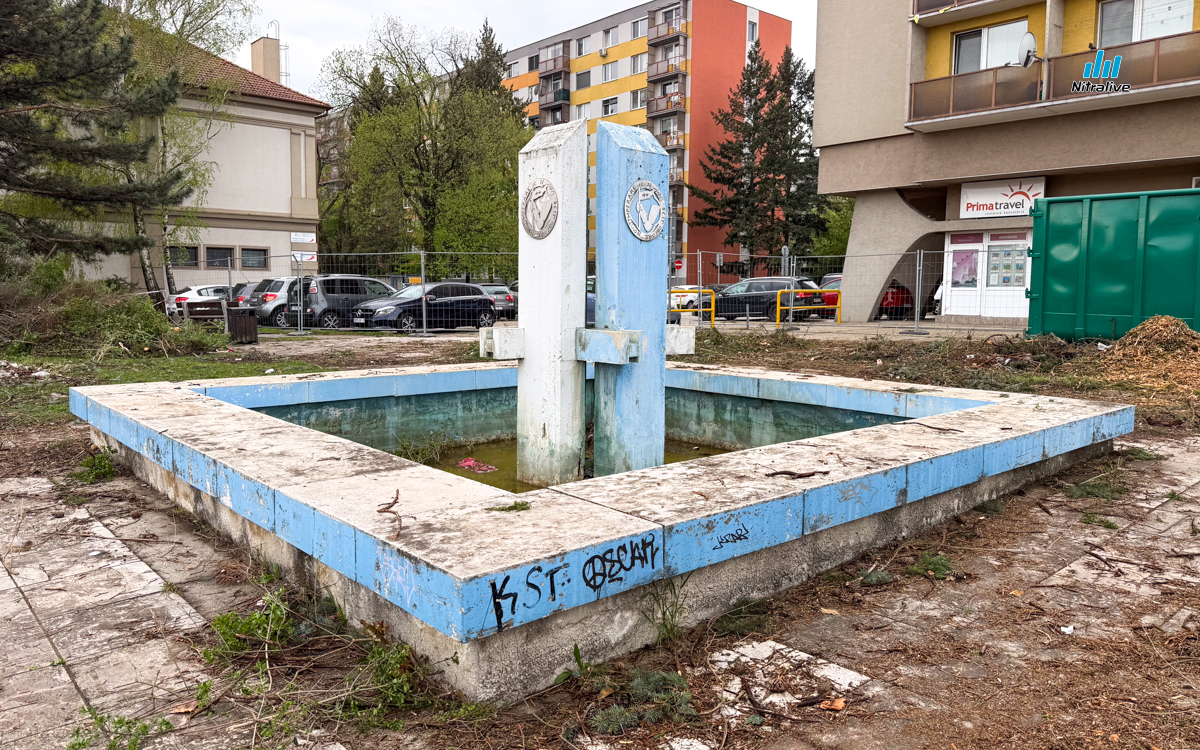 Revitalizácia fontány Okresný úrad Nitra