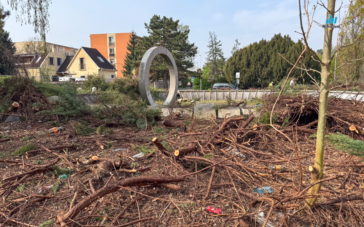 Fontána PKO Nitra, čistenie