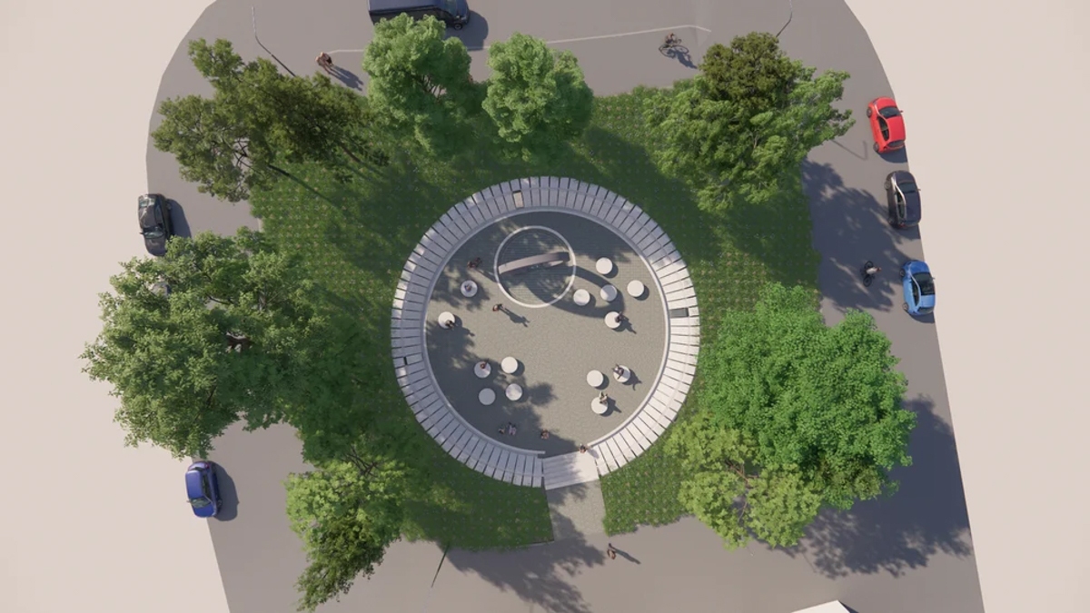 Fontána PKO Nitra, vizualizácia