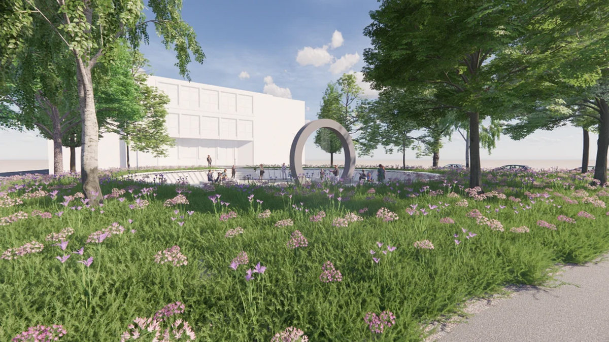 Fontána PKO Nitra, vizualizácia