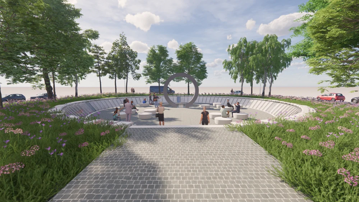 Fontána PKO Nitra, vizualizácia