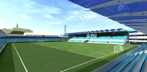 Vizualizácie - futbalový štadión v Nitre po modernizácii