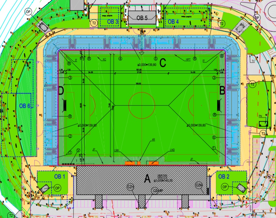 Futbalový štadión Nitra - vizualizácia